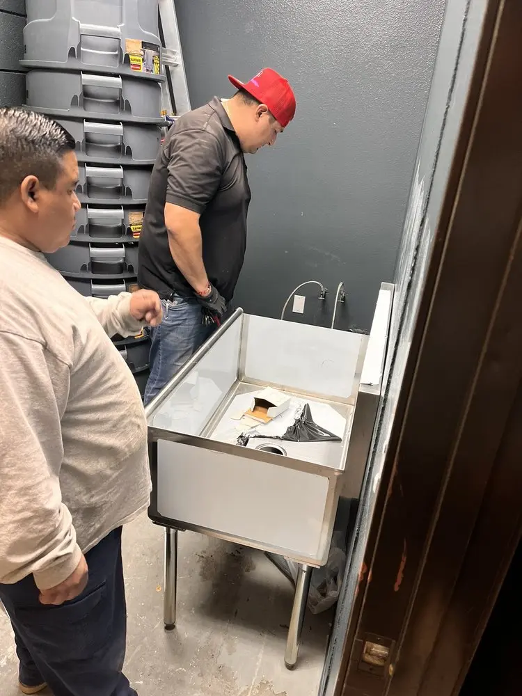 Commercial plumbing and sink installation in Stone
